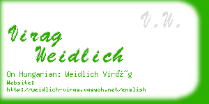 virag weidlich business card